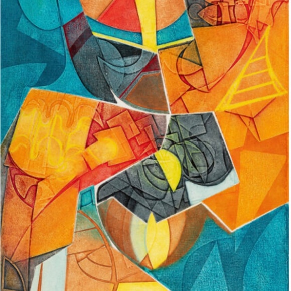 Gerard Fitremann. Two Untitled Works Etchings, aquatint in colors on woven paper - Picture 9 of 16